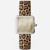 Steel watch with diamonds