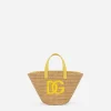Straw basket with DG logo