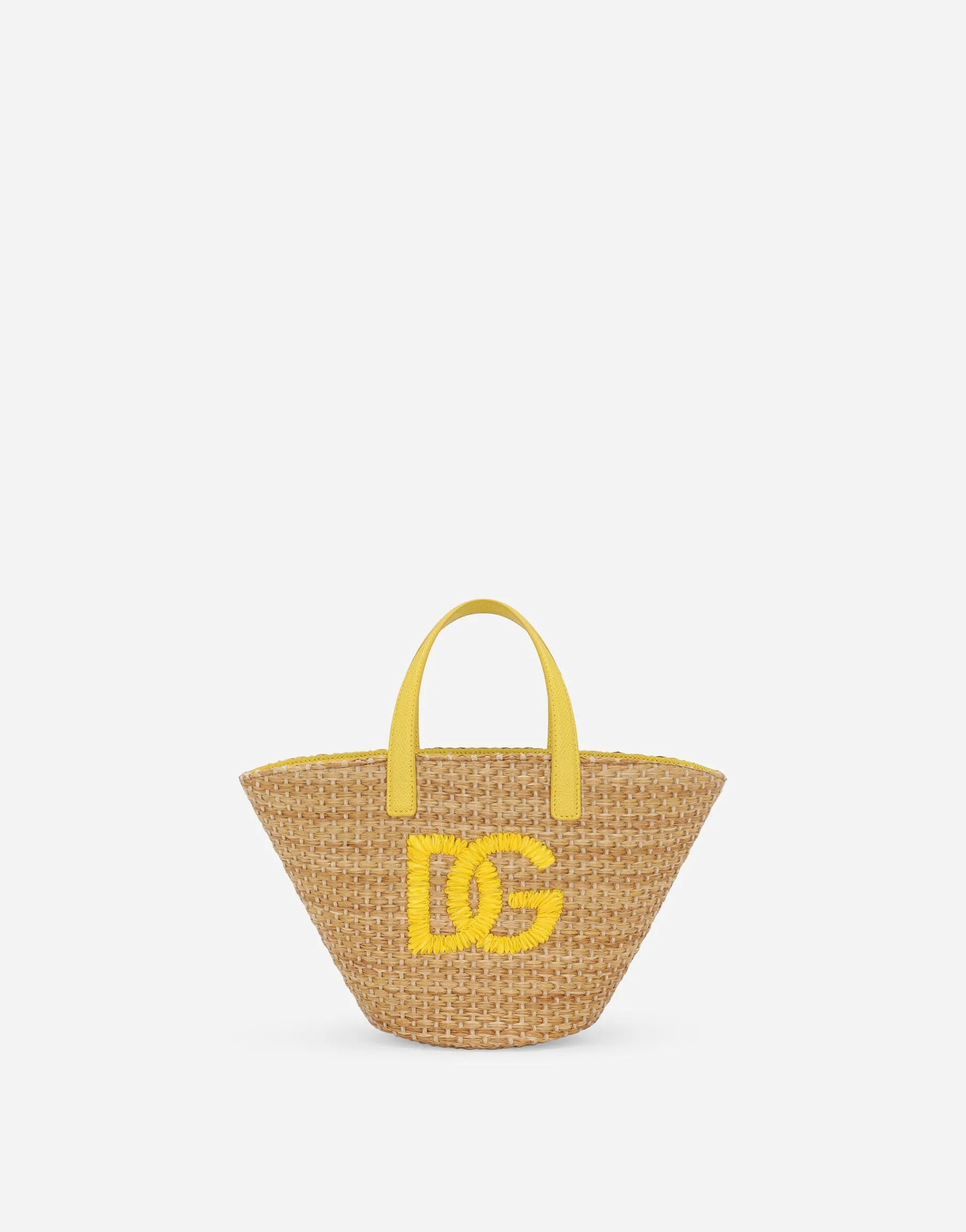 Straw basket with DG logo