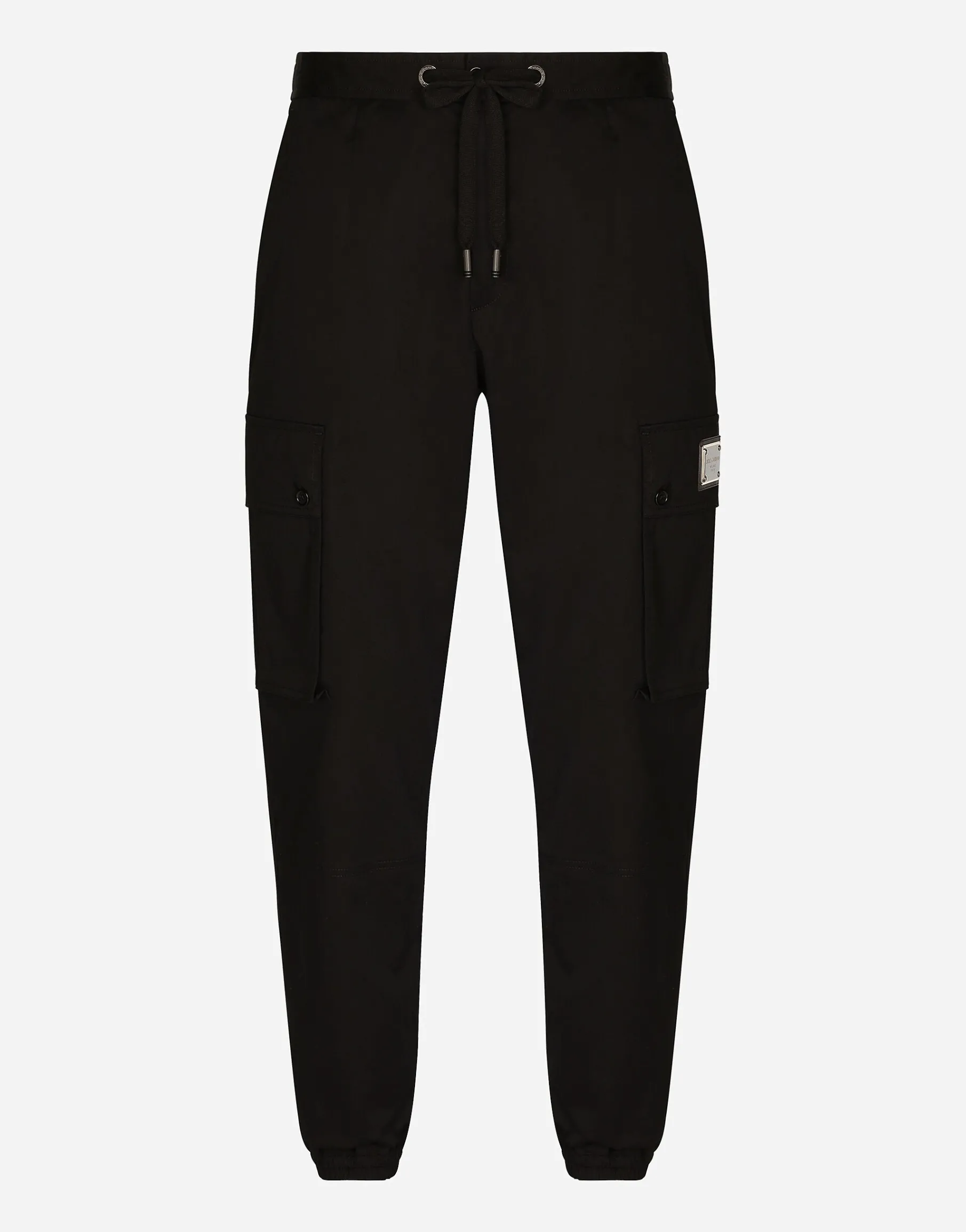 Stretch cotton cargo pants