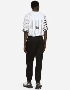 Stretch cotton cargo pants
