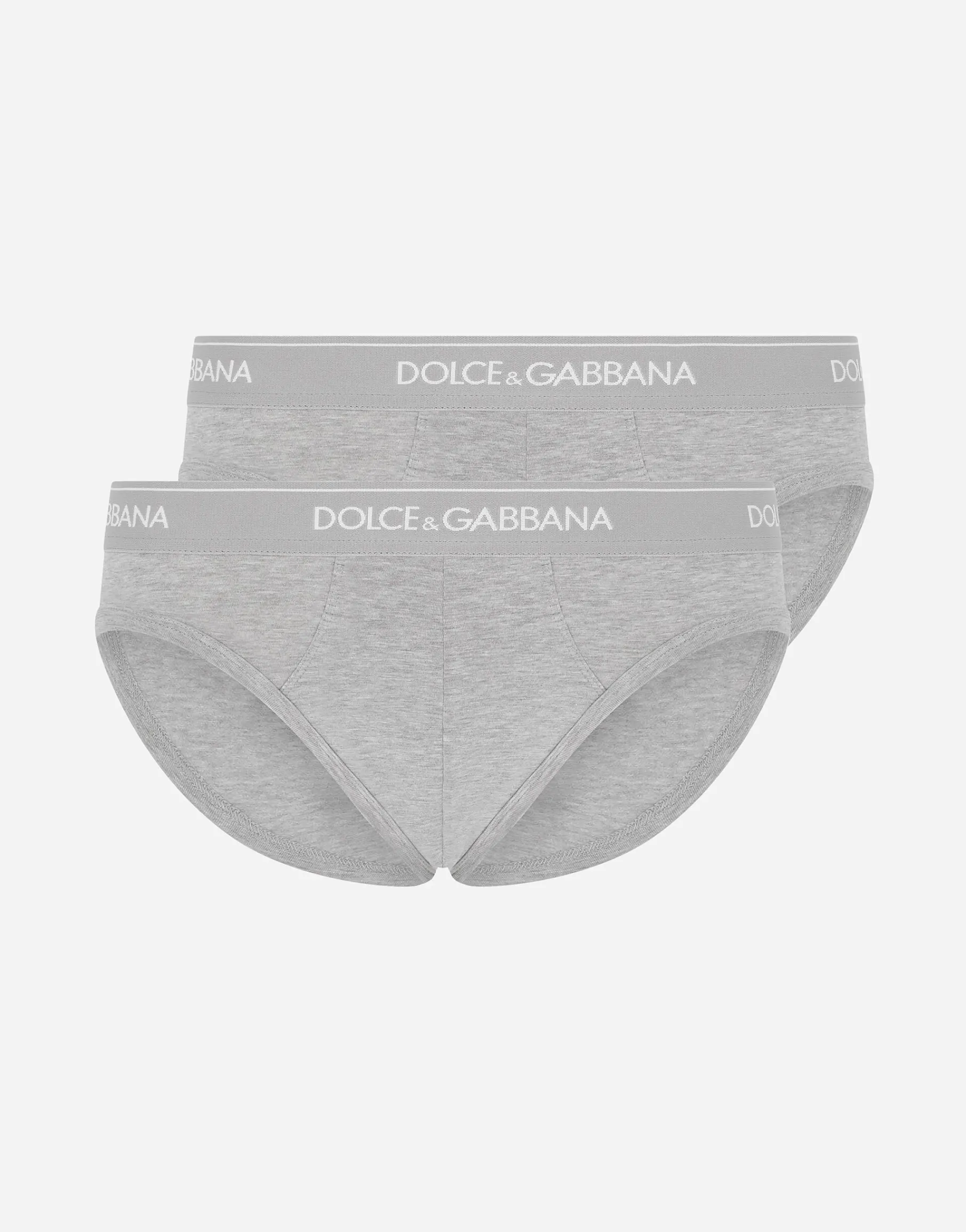 Stretch cotton mid-rise briefs two pack