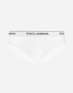 Stretch cotton mid-rise briefs two pack