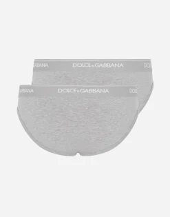 Stretch cotton mid-rise briefs two pack