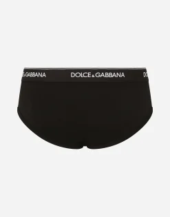 Stretch cotton mid-rise briefs two pack