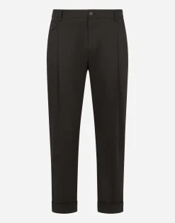 Stretch cotton pants