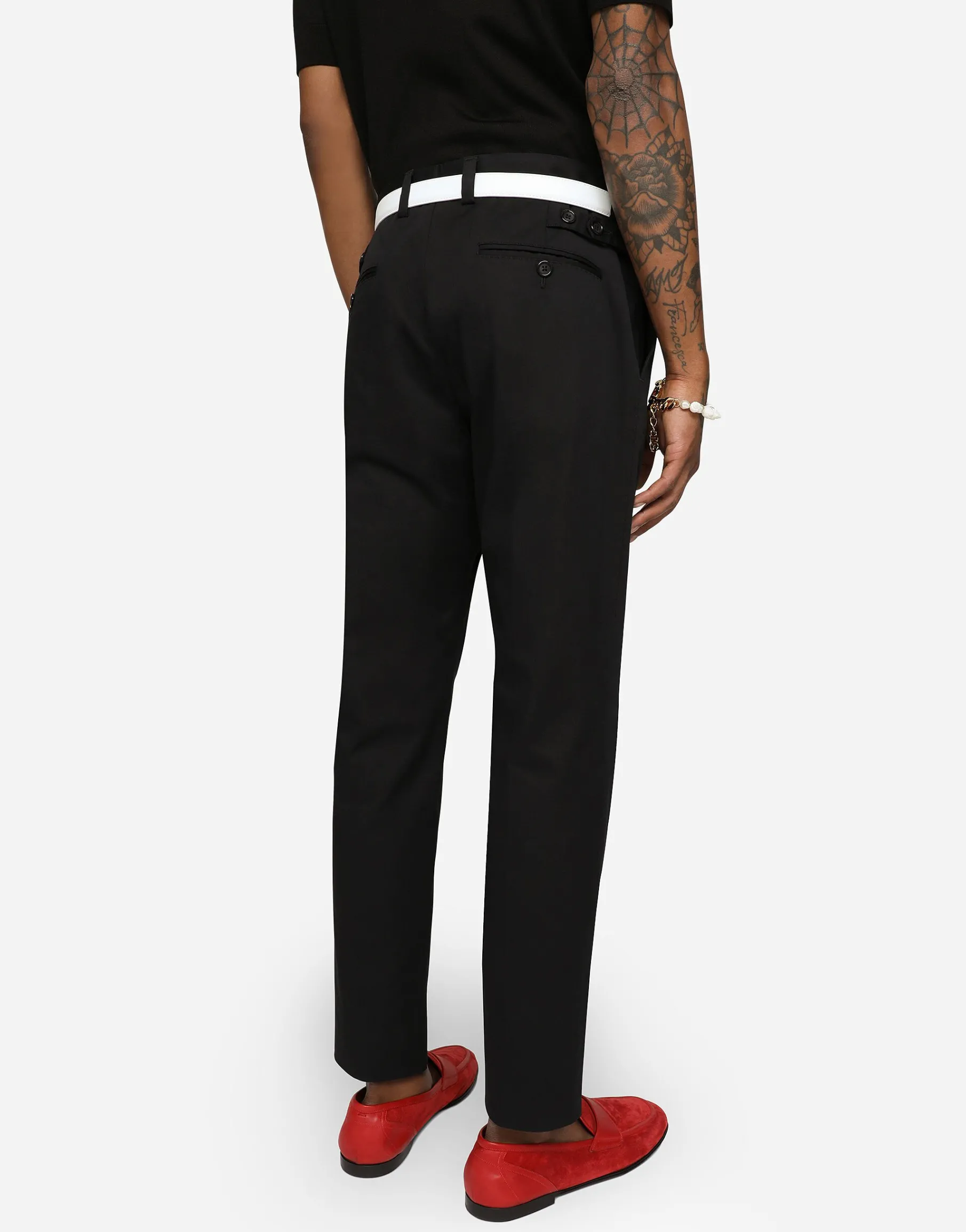 Stretch cotton pants