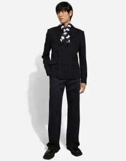 Stretch cotton pants