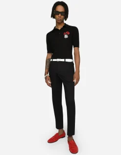 Stretch cotton pants
