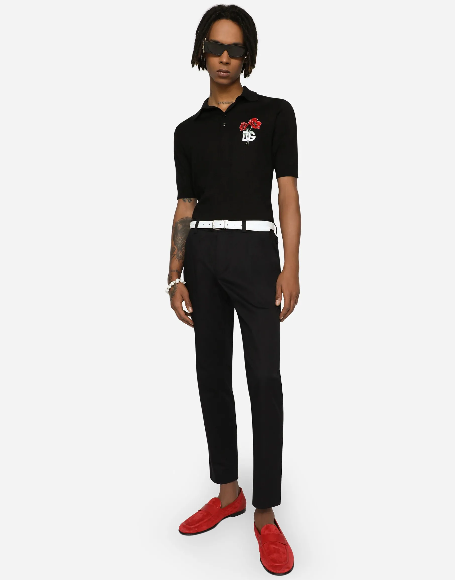 Stretch cotton pants