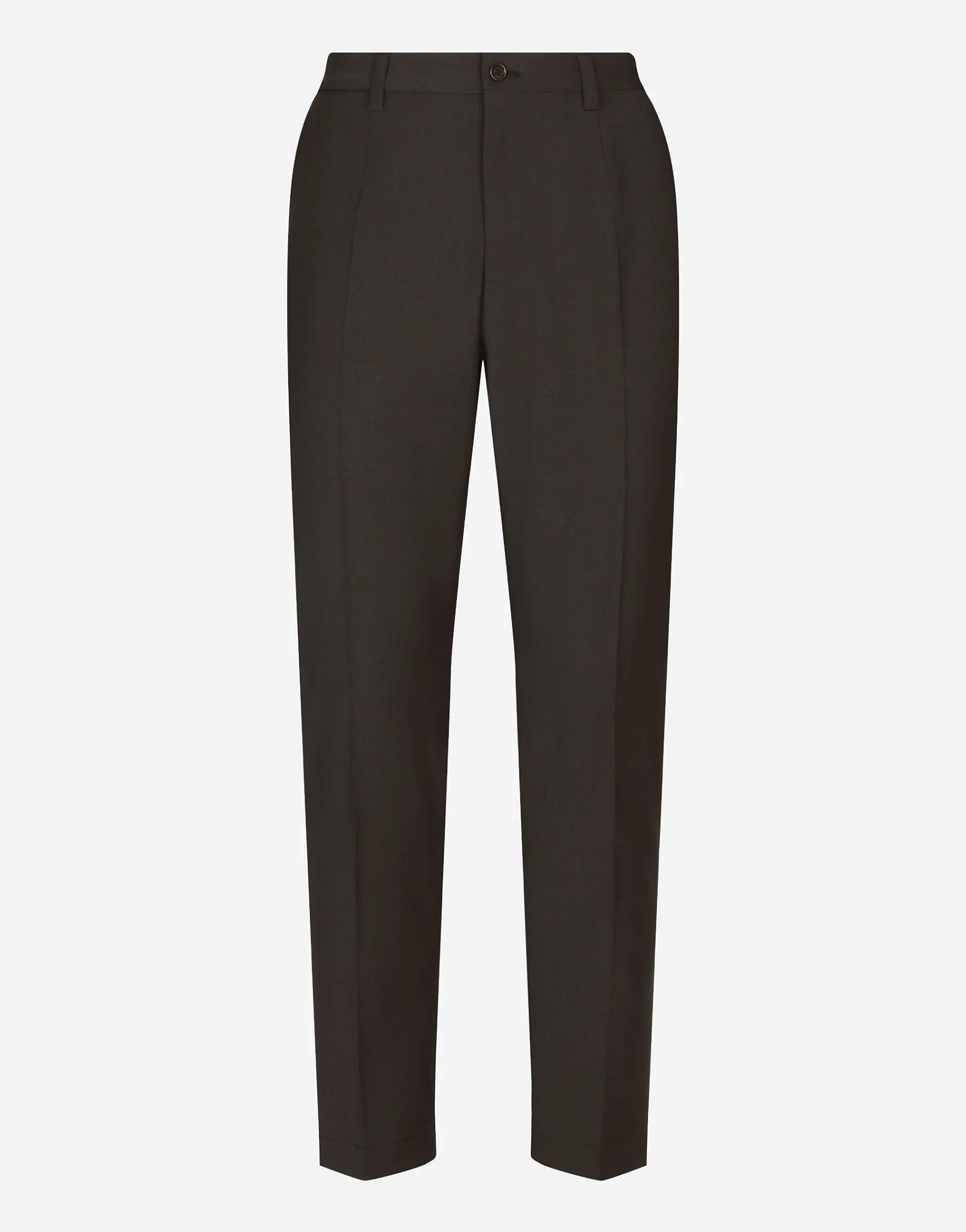 Stretch cotton pants with DG patch