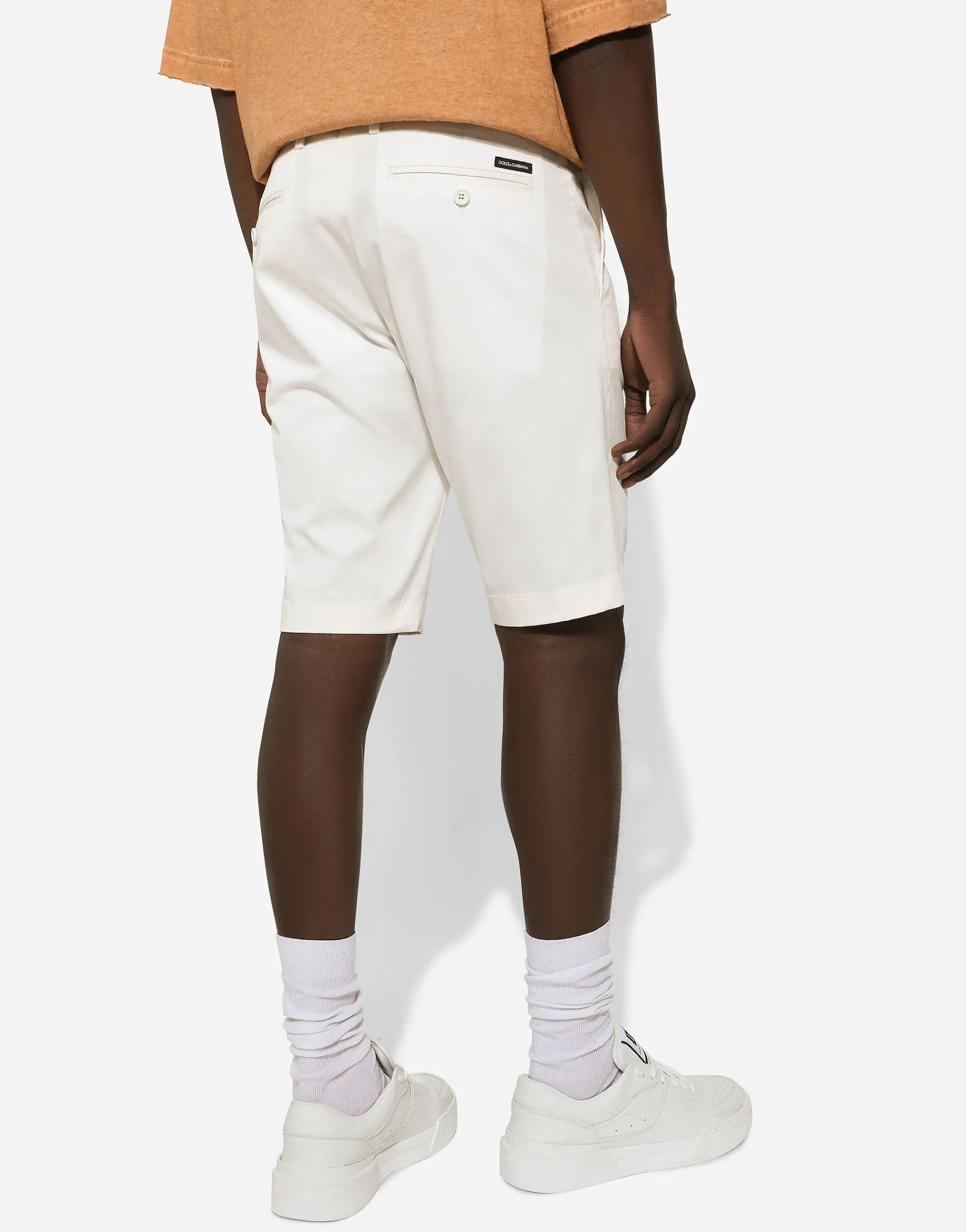 Stretch cotton shorts