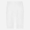 Stretch cotton shorts with DG patch