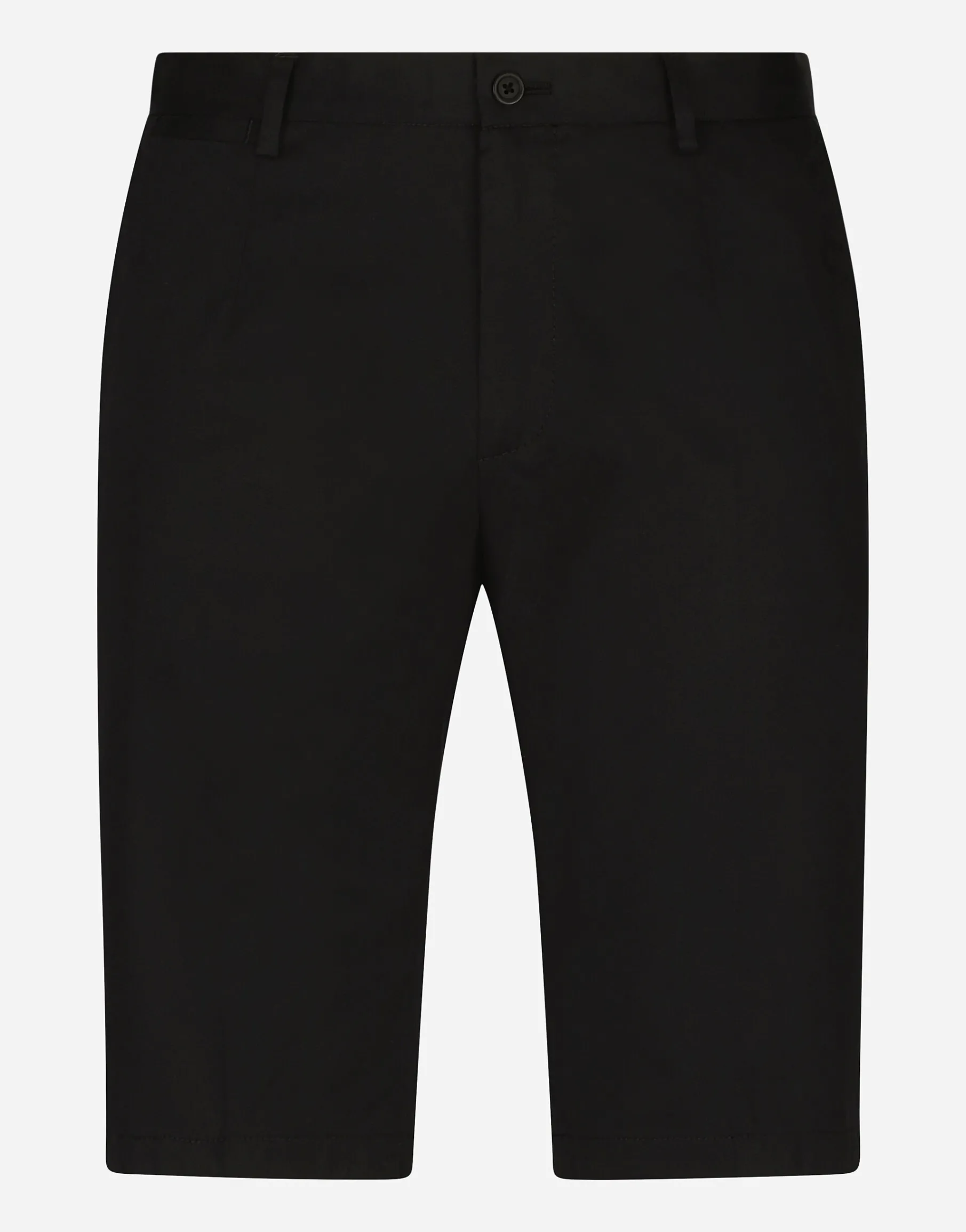 Stretch cotton shorts with DG patch