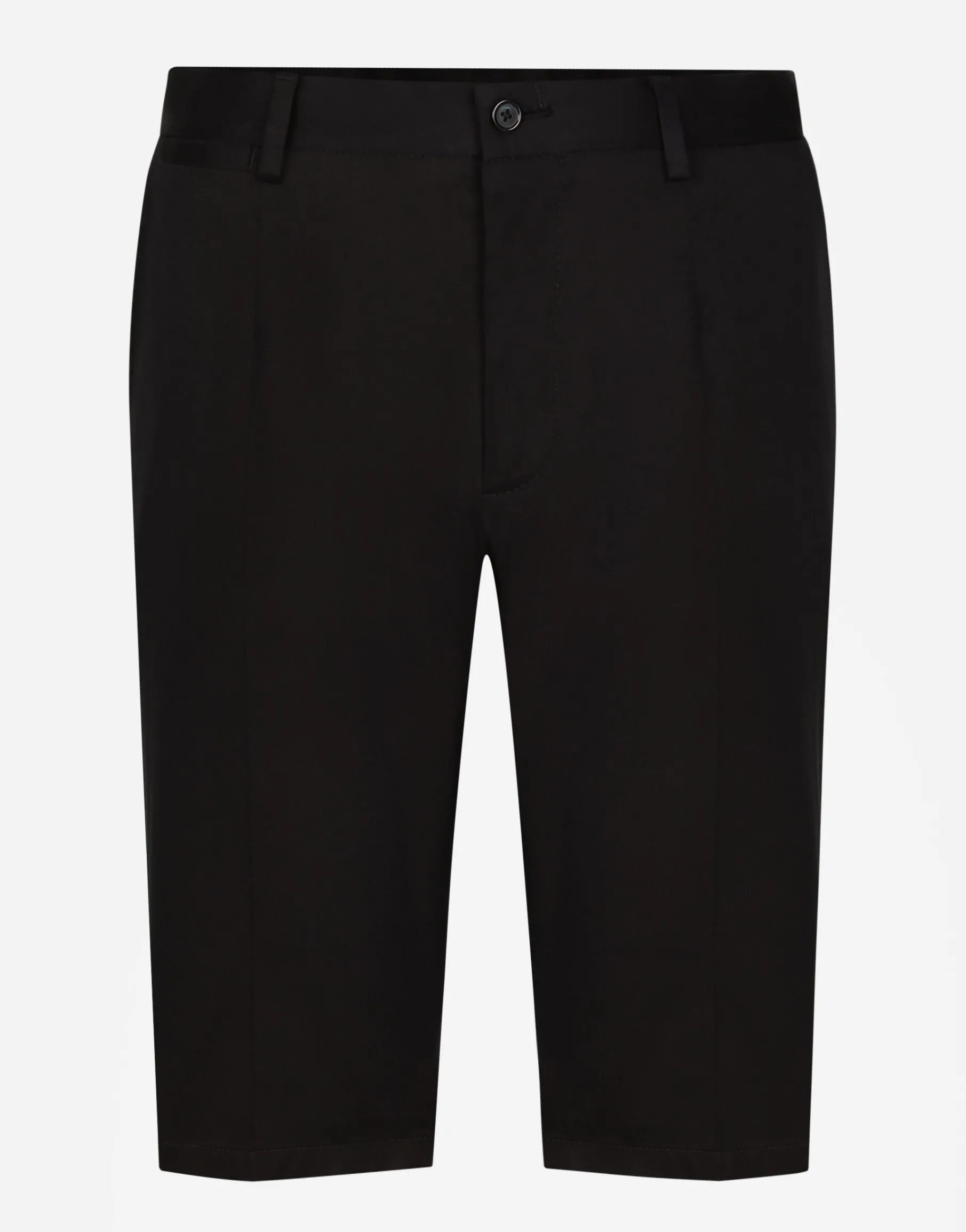 Stretch cotton shorts with DG patch