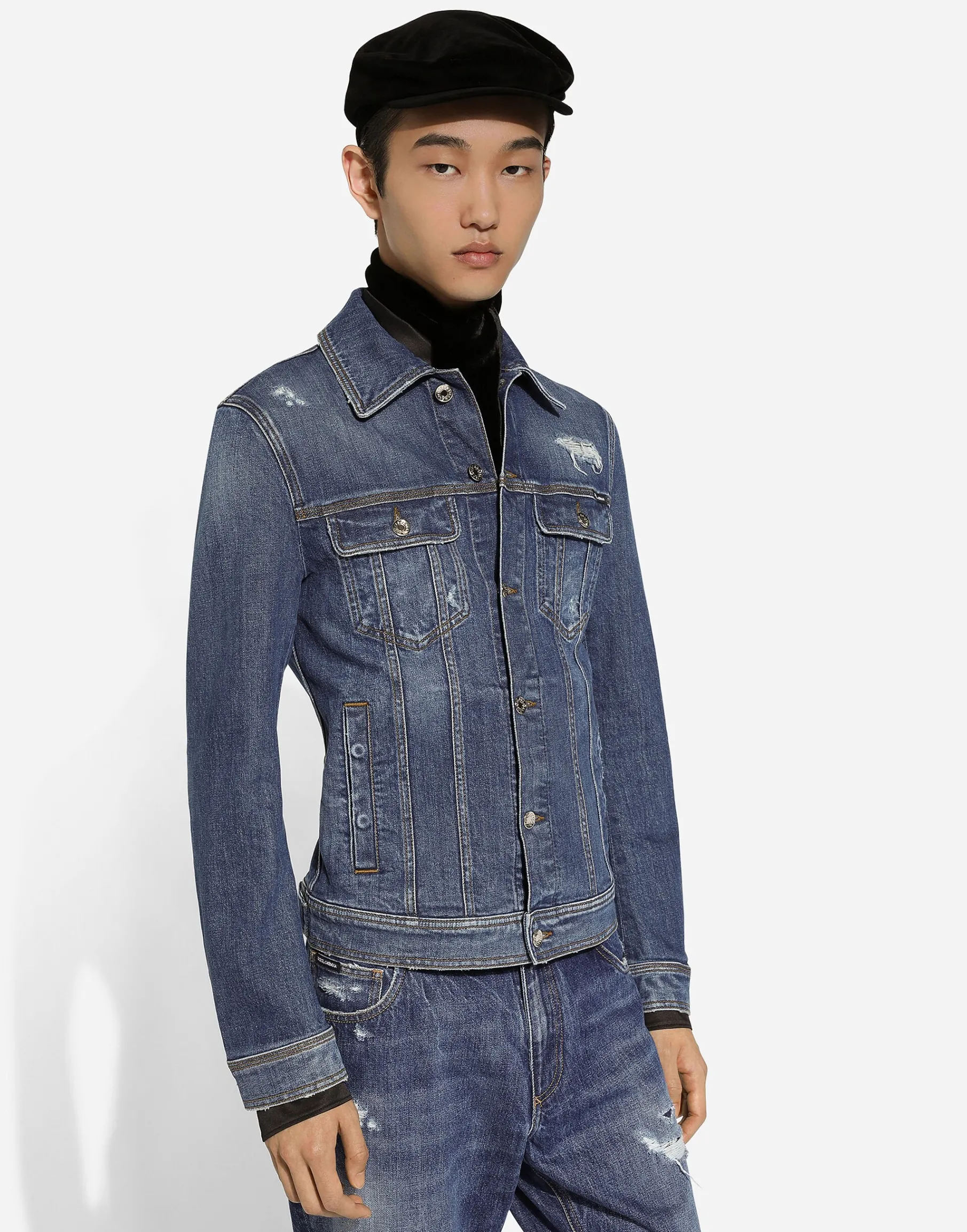 Stretch denim jacket