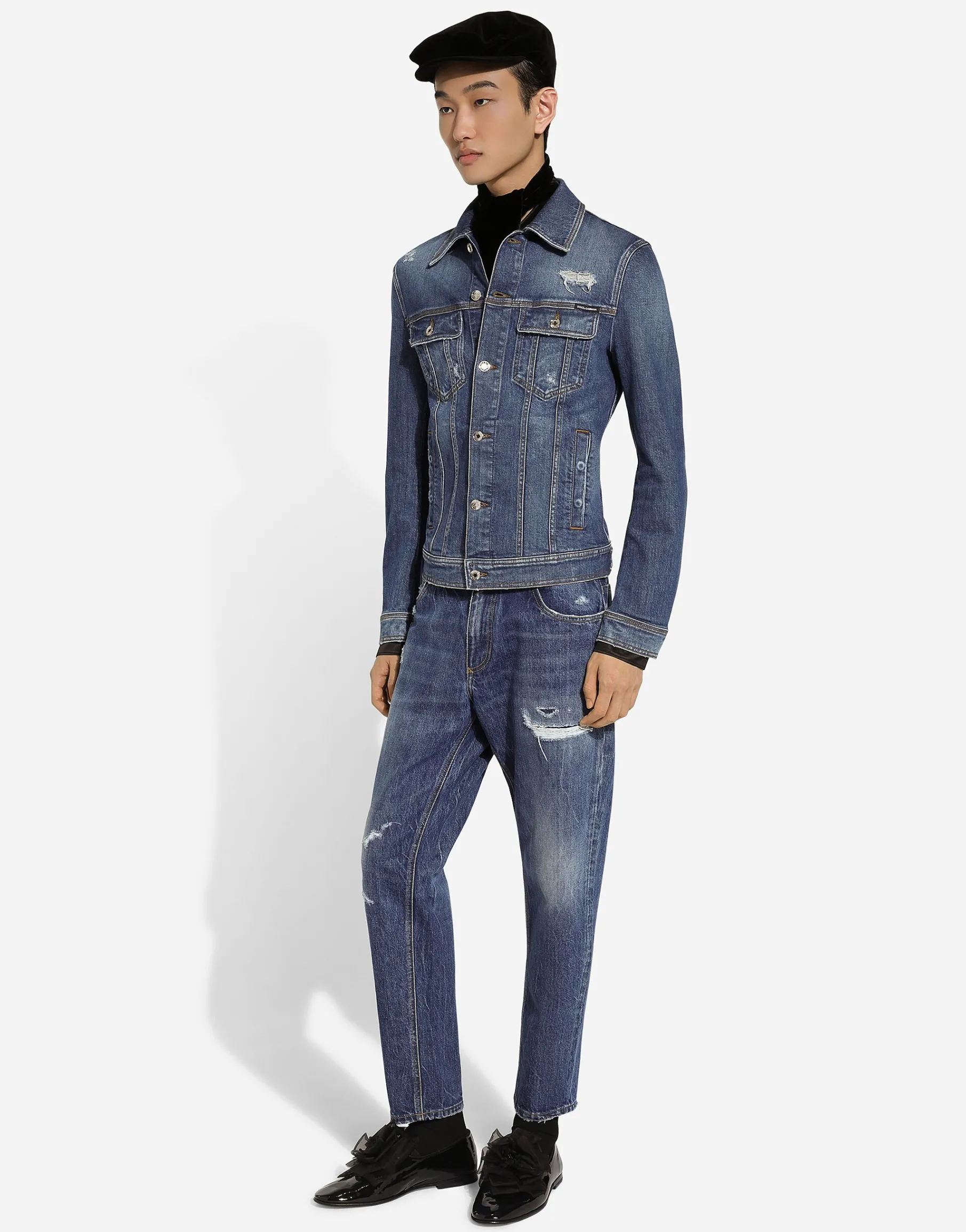 Stretch denim jacket