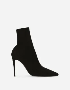 Stretch jersey ankle boots