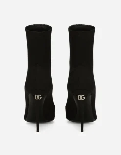 Stretch jersey ankle boots