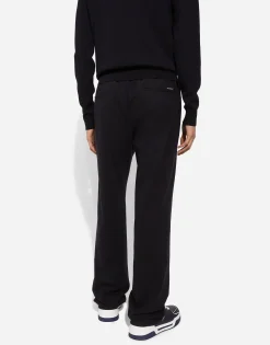 Stretch jersey jogging pants