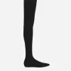 Stretch jersey thigh-high boots