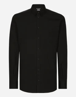 Stretch poplin Gold-fit shirt