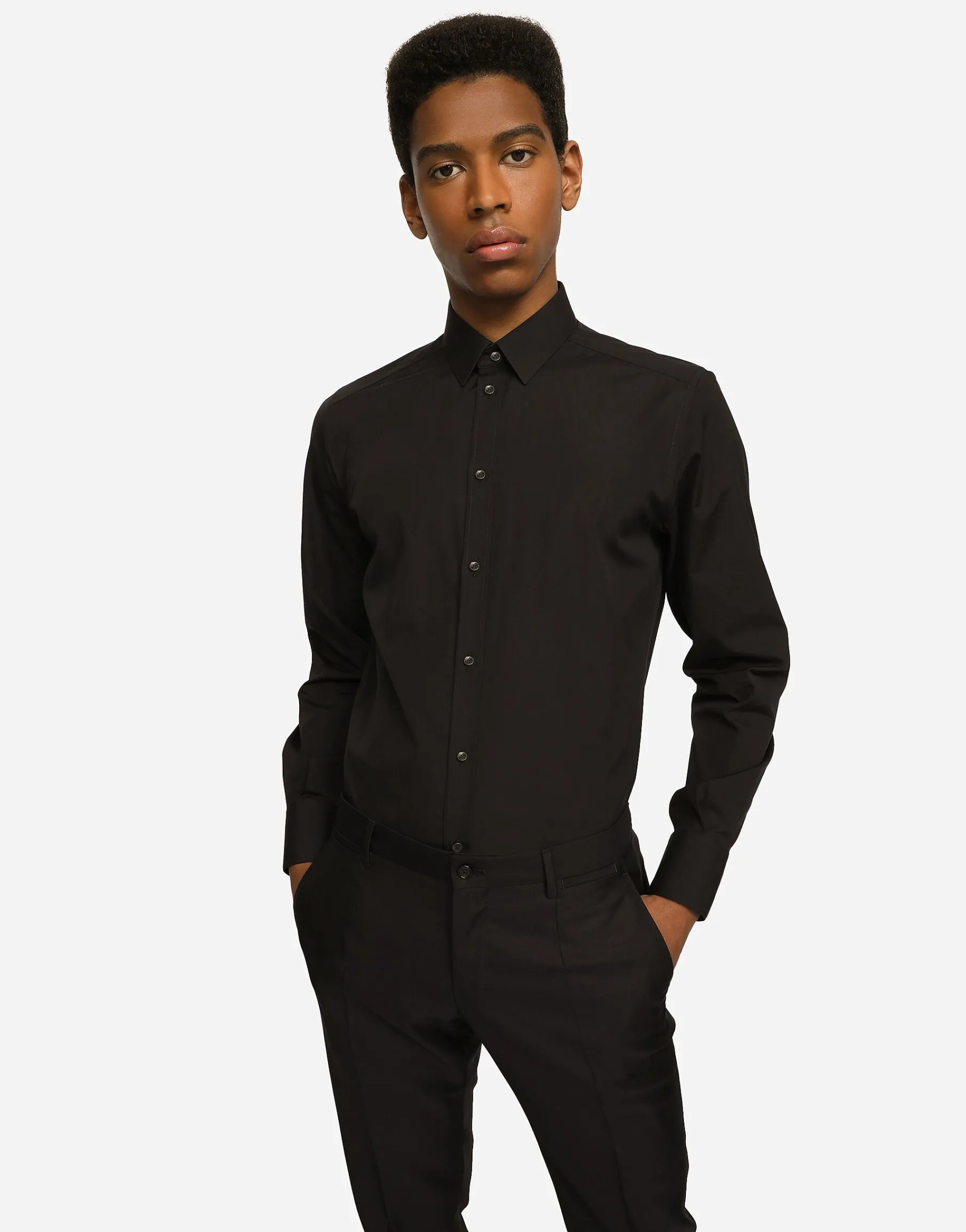 Stretch poplin Gold-fit shirt