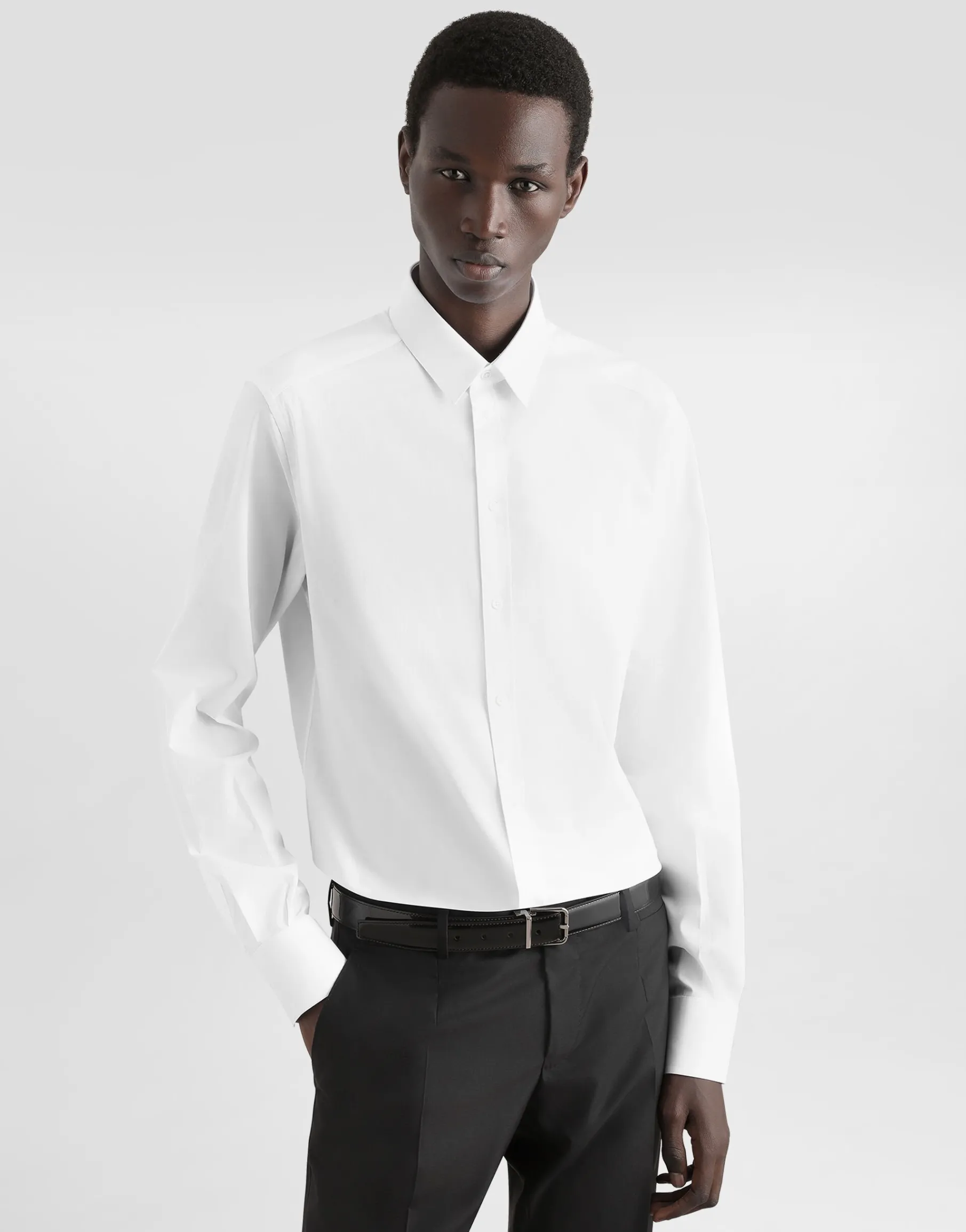 Stretch poplin Gold-fit shirt