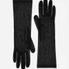 Stretch tulle gloves