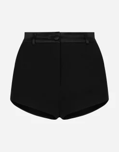 Stretch wool high-waisted tuxedo panties