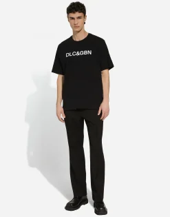 Stretch wool jogging pants