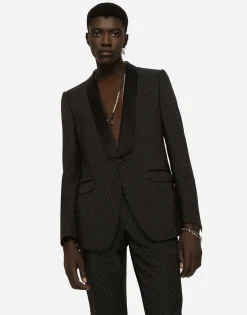 Stretch wool Martini-fit tuxedo suit