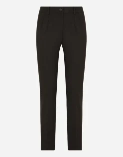 Stretch wool pants