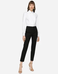 Stretch wool pants