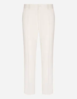 Stretch wool tuxedo pants