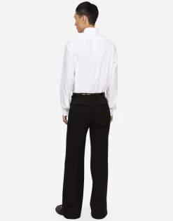 Striped cotton Martini-fit shirt