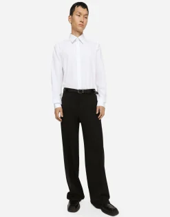 Striped cotton Martini-fit shirt