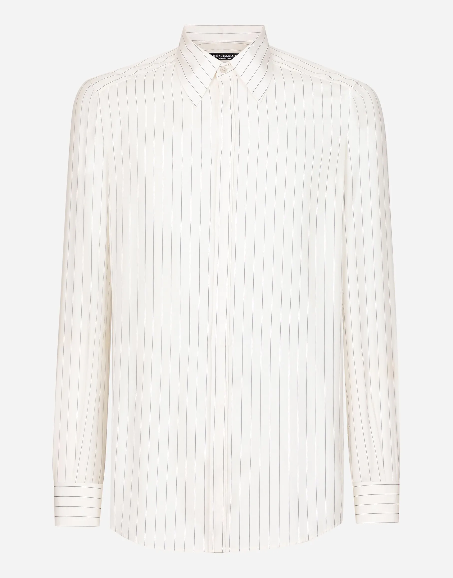 Striped poplin Martini-fit shirt
