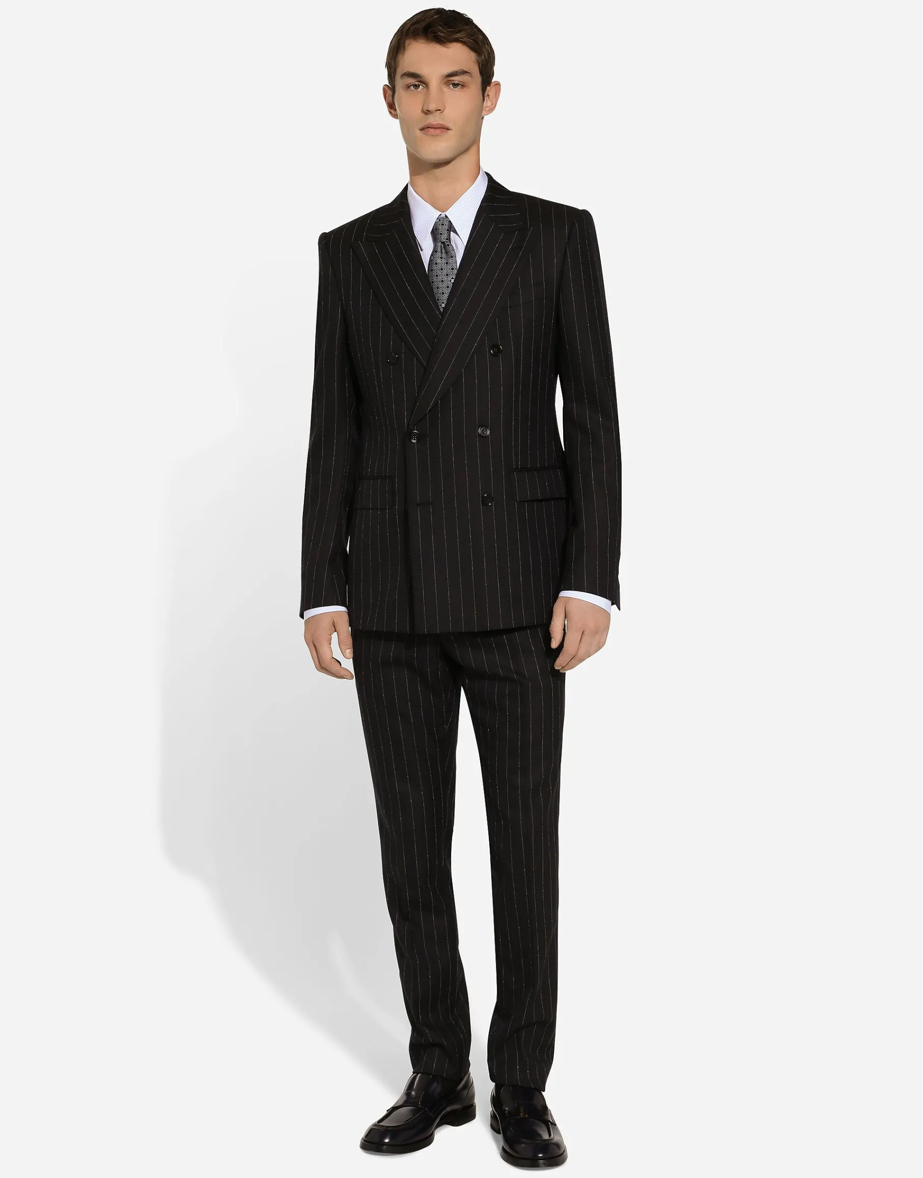 Striped poplin Martini-fit shirt