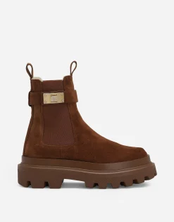 Suede ankle boots