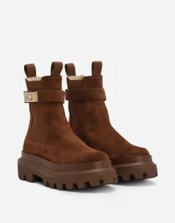 Suede ankle boots