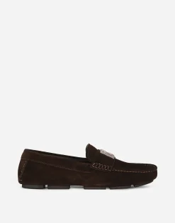 Suede driver shoes