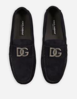 Suede driver shoes