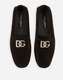 Suede driver shoes