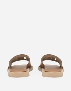 Suede sliders