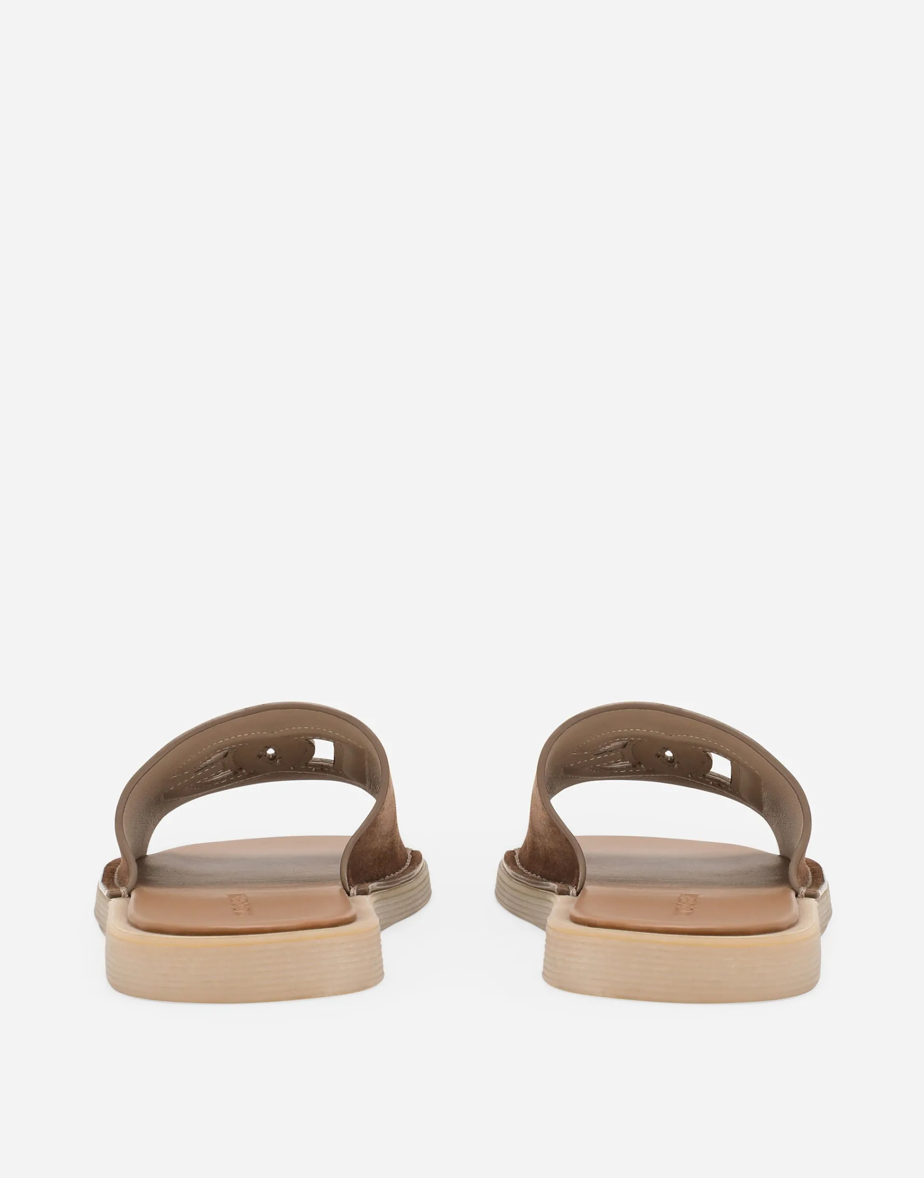 Suede sliders