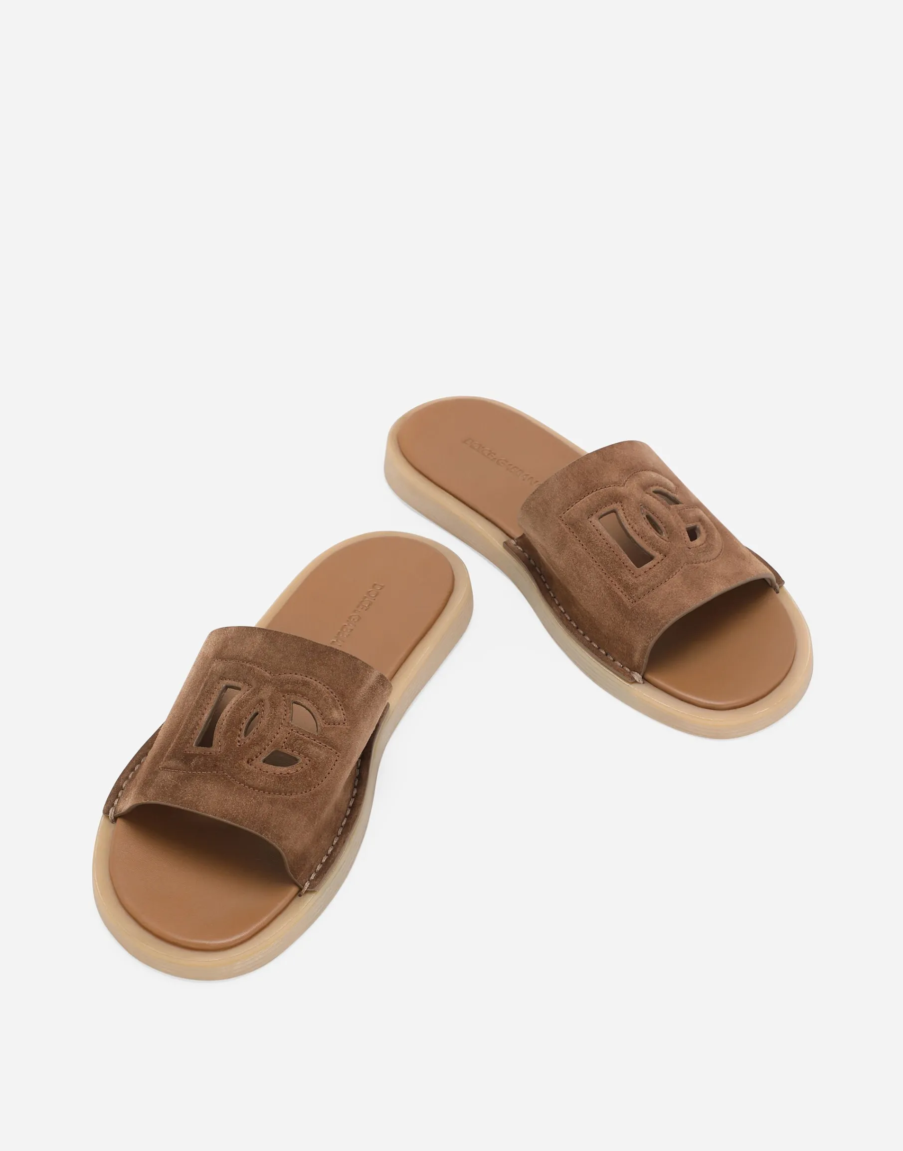 Suede sliders