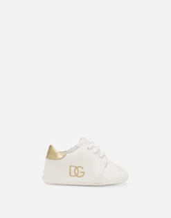Suede sneakers with DG logo embroidery