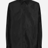 Super-oversize silk shirt