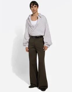 Tailored cotton pants